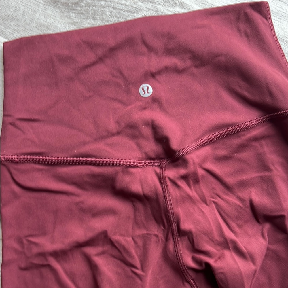 Like New Never Worn Lululemon Burgundy Align Leggings size 4